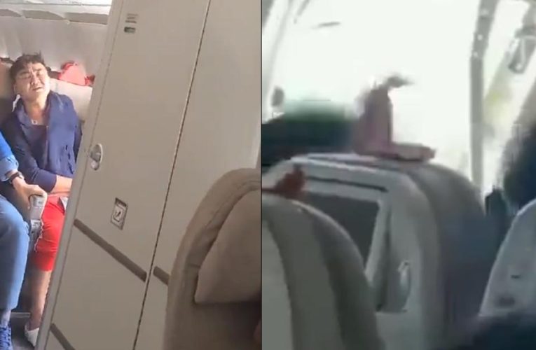 La insólita explicación que dio el pasajero que abrió puerta de un avión en pleno vuelo